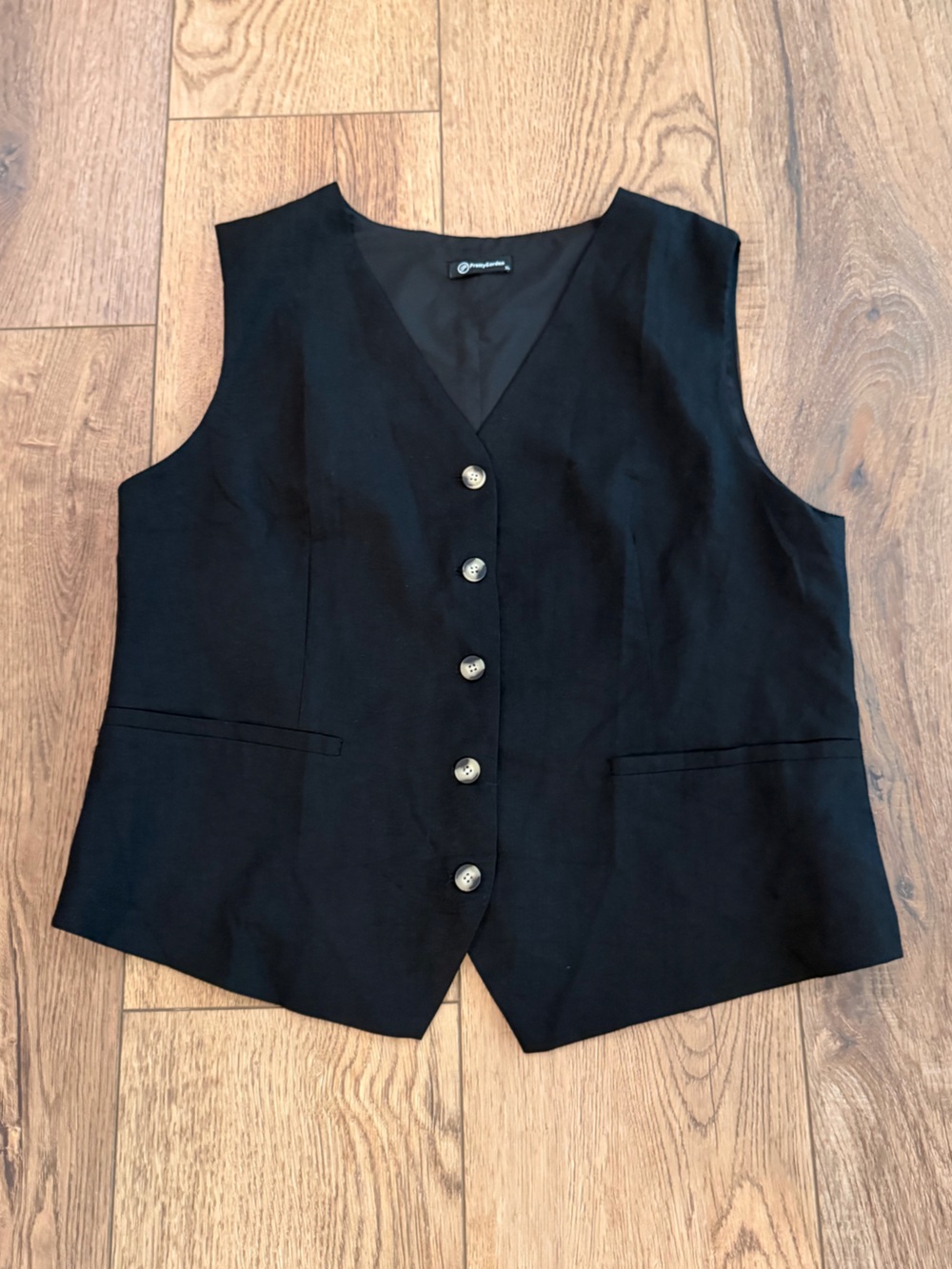 Classic Black Women’s Button Vest